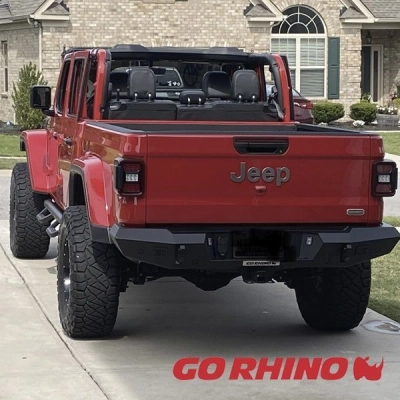 Bumper Trasero Trailline Straight Jeep Gladiator JT (19+) - Go Rhino de 249